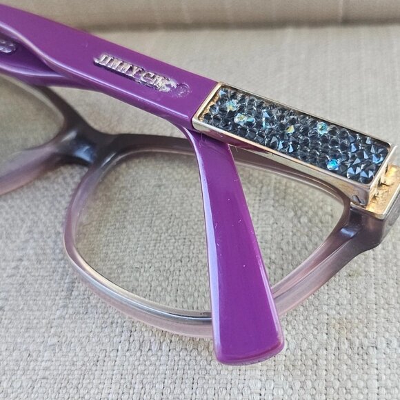 Jimmy Choo Women Eyeglasses Frame Plum JC110 F1A 135 53[]15 Eye Wear Made Italy - Picture 7 of 12